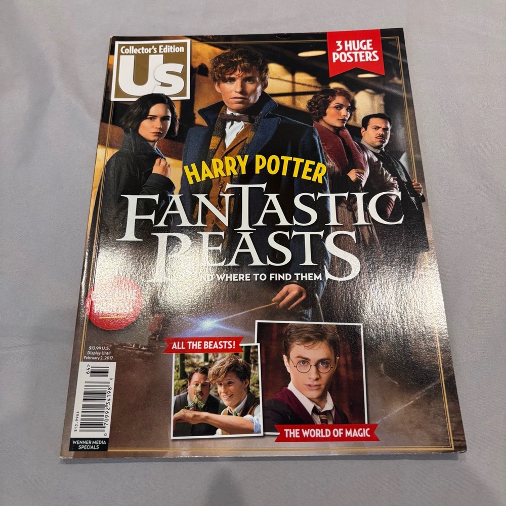 Fantastic Beasts And Where To Find Them Magazines 4 Pc 20 Years Magic - Picture 4 of 9